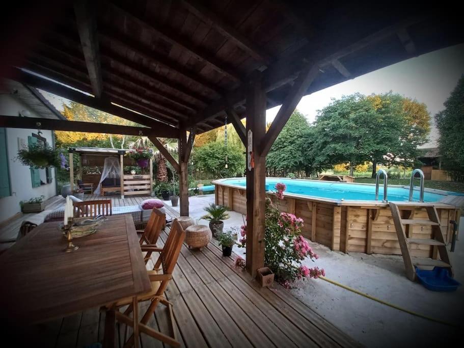 Maison Avec Piscine Proche Des Thermes Mauleon-D'armagnac Extérieur photo